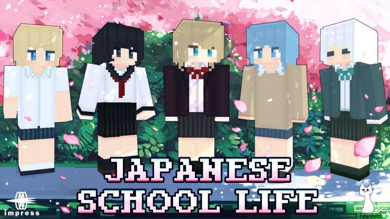 Japanese School Life on the Minecraft Marketplace by Impress Japanese School Life on the Minecraft Marketplace by Impress