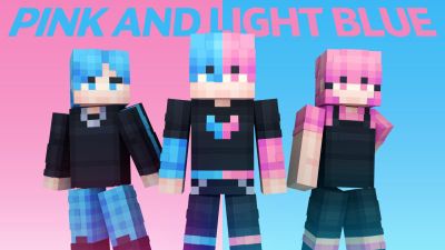 Pink and Light Blue on the Minecraft Marketplace by Virtual Pinata