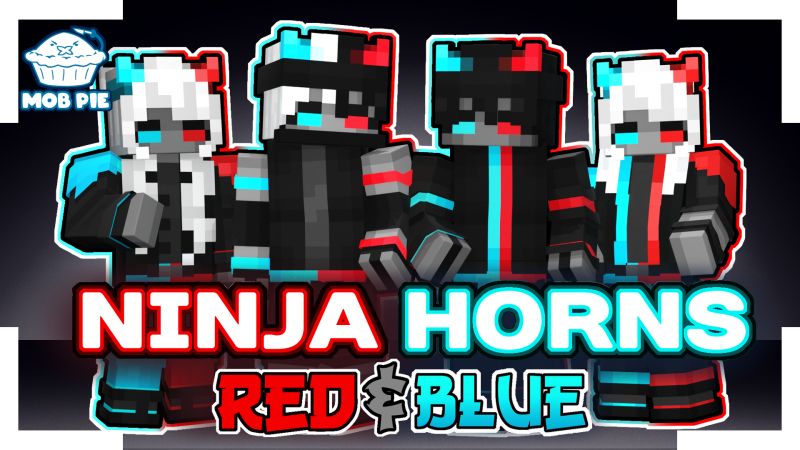 Ninja Horns Red  Blue on the Minecraft Marketplace by Mob Pie