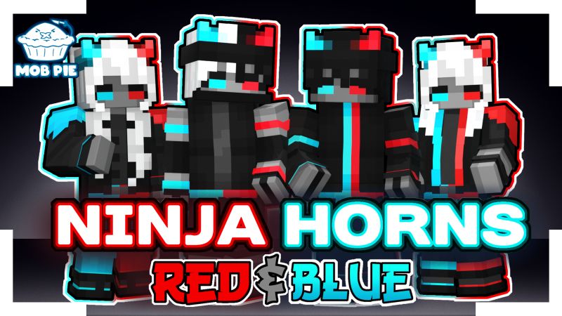 Ninja Horns Red Blue on the Minecraft Marketplace by Mob Pie Ninja Horns Red Blue on the Minecraft Marketplace by Mob Pie