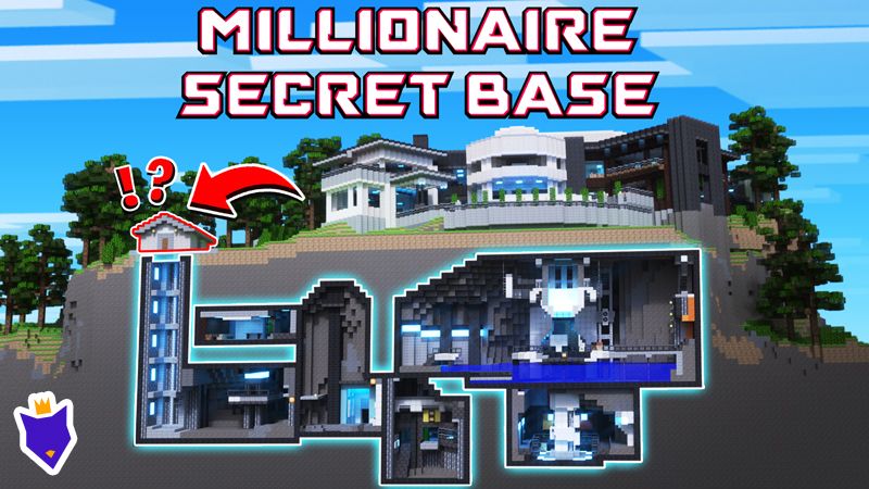 Millionaire Secret Base on the Minecraft Marketplace by Foxel Games Millionaire Secret Base on the Minecraft Marketplace by Foxel Games