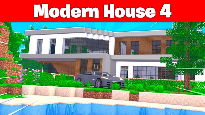 Modern House 4 on the Minecraft Marketplace by Kreatik Studios