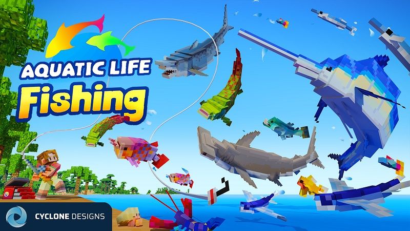 Aquatic Life Fishing on the Minecraft Marketplace by Cyclone Aquatic Life Fishing on the Minecraft Marketplace by Cyclone