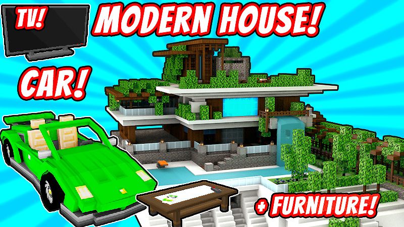 Modern House 2 on the Minecraft Marketplace by VoxelBlocks Modern House 2 on the Minecraft Marketplace by VoxelBlocks