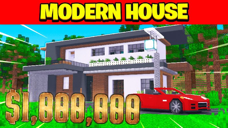 Modern House on the Minecraft Marketplace by Kreatik Studios