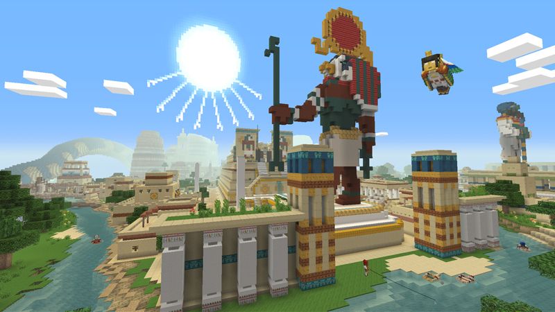 Egyptian Mythology Mash-up by Minecraft