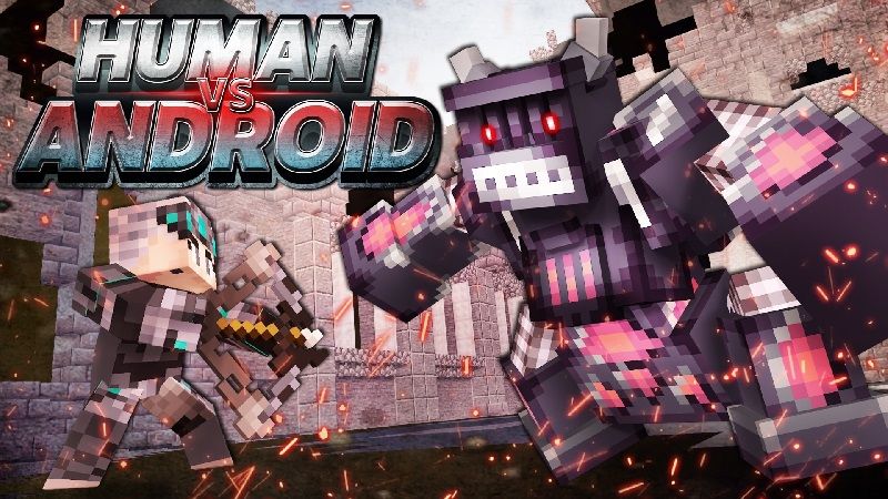 Human vs Android on the Minecraft Marketplace by Sandbox Network