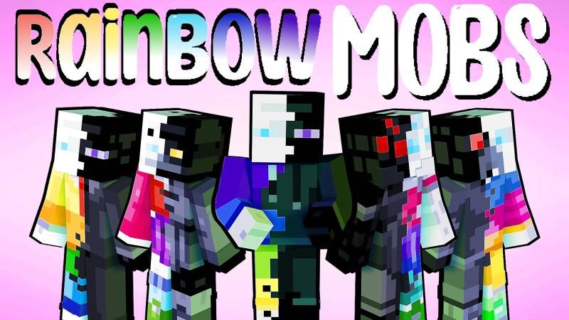 Rainbow Mobs on the Minecraft Marketplace by Snail Studios