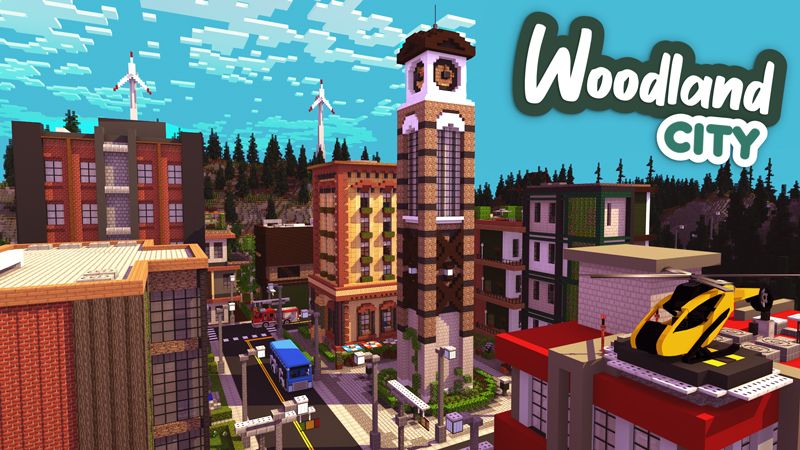 Woodland City on the Minecraft Marketplace by Impulse Woodland City on the Minecraft Marketplace by Impulse