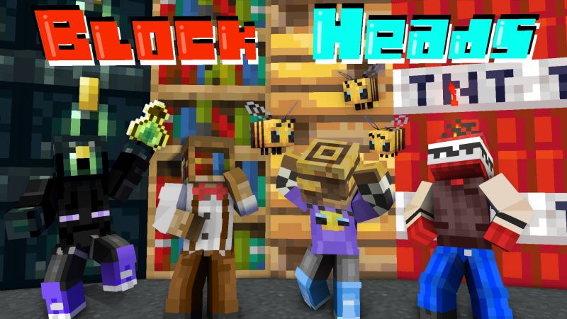 Block Heads on the Minecraft Marketplace by Snail Studios Block Heads on the Minecraft Marketplace by Snail Studios