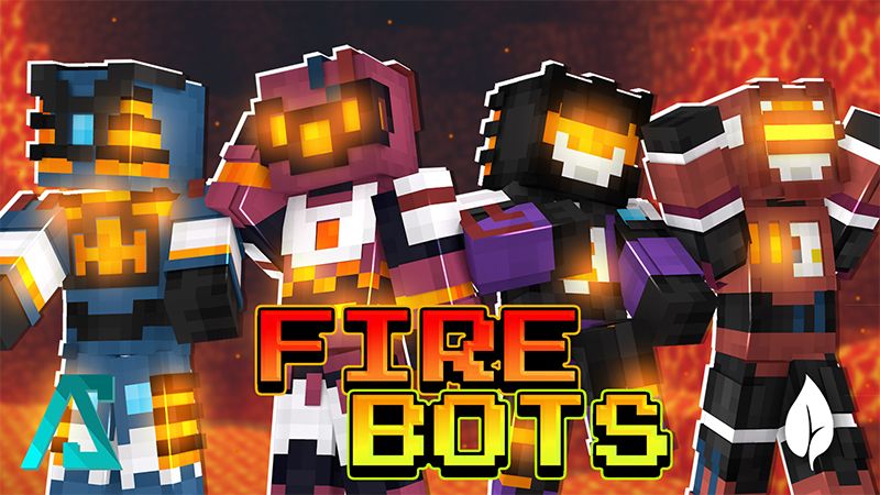 Fire Bots on the Minecraft Marketplace by AquaStudio Fire Bots on the Minecraft Marketplace by AquaStudio