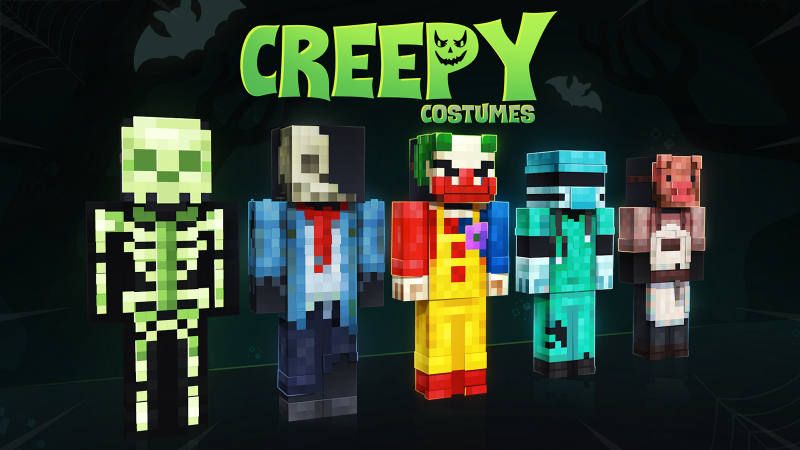 Creepy Costumes on the Minecraft Marketplace by BLOCKLAB Studios Creepy Costumes on the Minecraft Marketplace by BLOCKLAB Studios