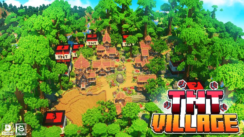 TNT Village on the Minecraft Marketplace by Gearblocks TNT Village on the Minecraft Marketplace by Gearblocks