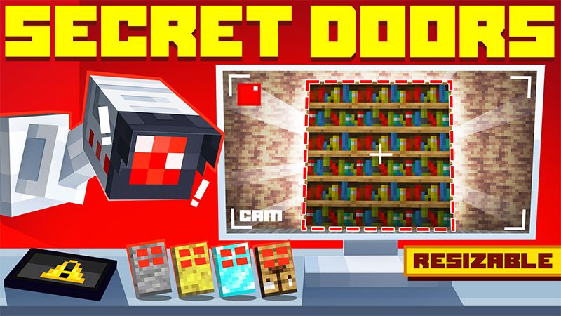 SECRET DOORS PACK on the Minecraft Marketplace by Kreatik Studios