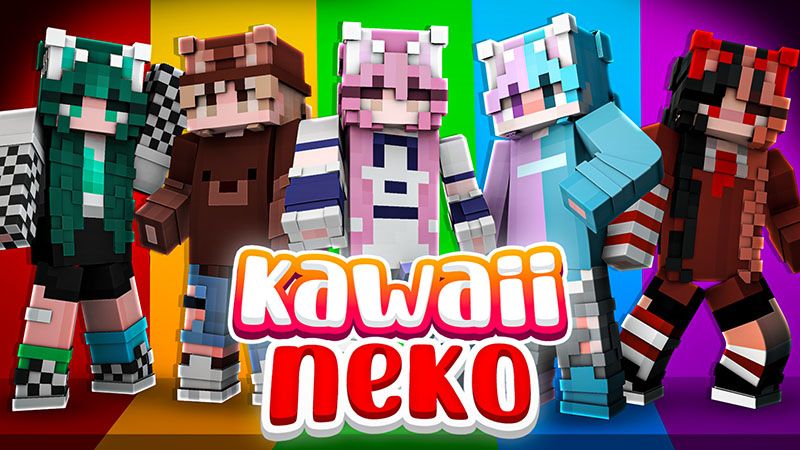 Kawaii Neko on the Minecraft Marketplace by Ready, Set, Block!