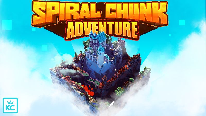 Spiral Chunk Adventure on the Minecraft Marketplace by King Cube