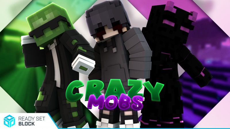 Crazy Mobs on the Minecraft Marketplace by Ready, Set, Block! Crazy Mobs on the Minecraft Marketplace by Ready, Set, Block!