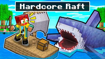 Hardcore Raft Survival on the Minecraft Marketplace by HeroPixels