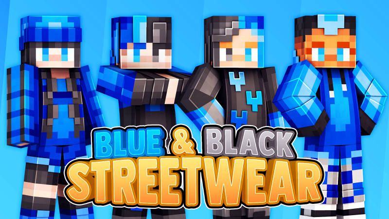 Blue Black Streetwear on the Minecraft Marketplace by 57Digital Blue Black Streetwear on the Minecraft Marketplace by 57Digital