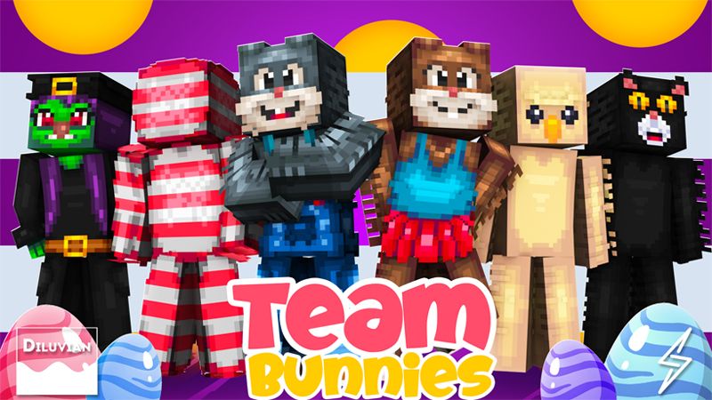 Team Bunnies by Diluvian (Minecraft Skin Pack) - Minecraft Marketplace