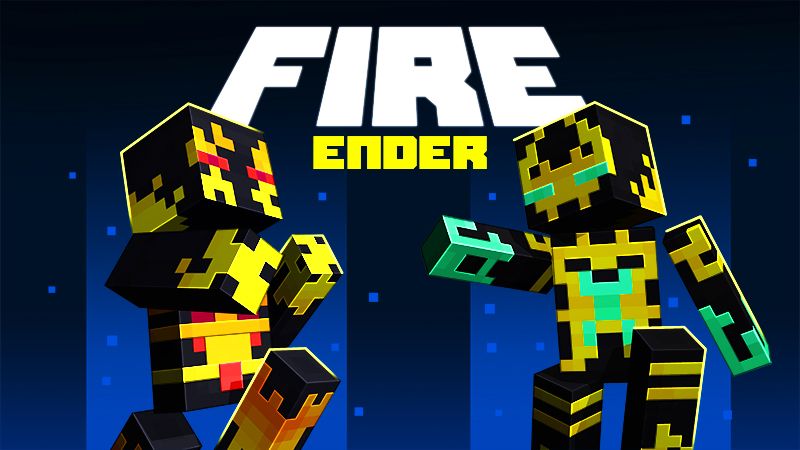 Fire Enderman on the Minecraft Marketplace by Block Factory