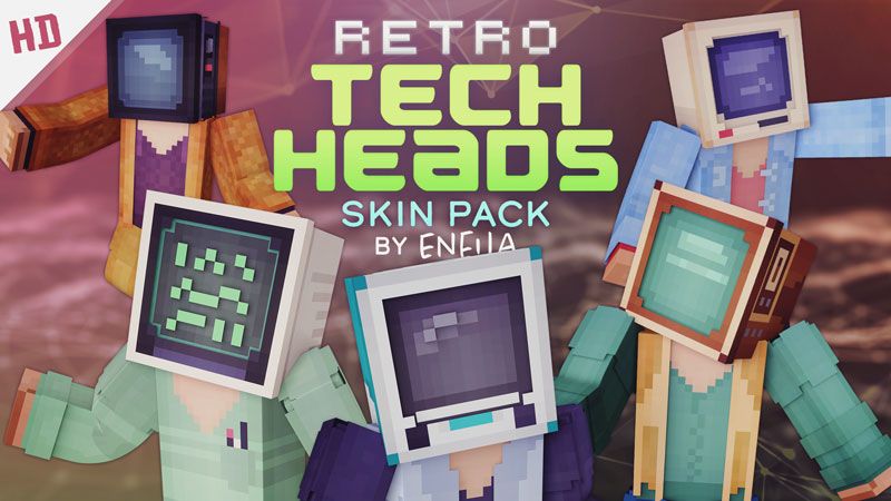 Retro Tech Heads HD on the Minecraft Marketplace by Eneija