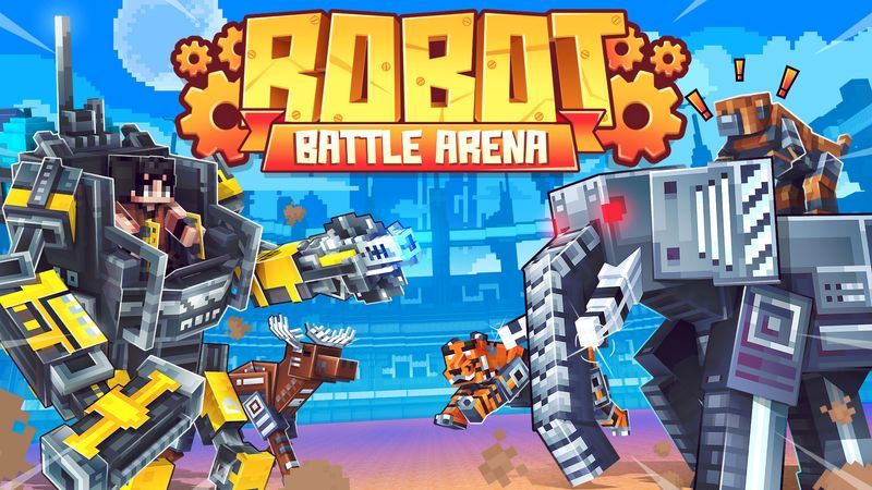 Robot Battle Arena on the Minecraft Marketplace by Cubed Creations Robot Battle Arena on the Minecraft Marketplace by Cubed Creations
