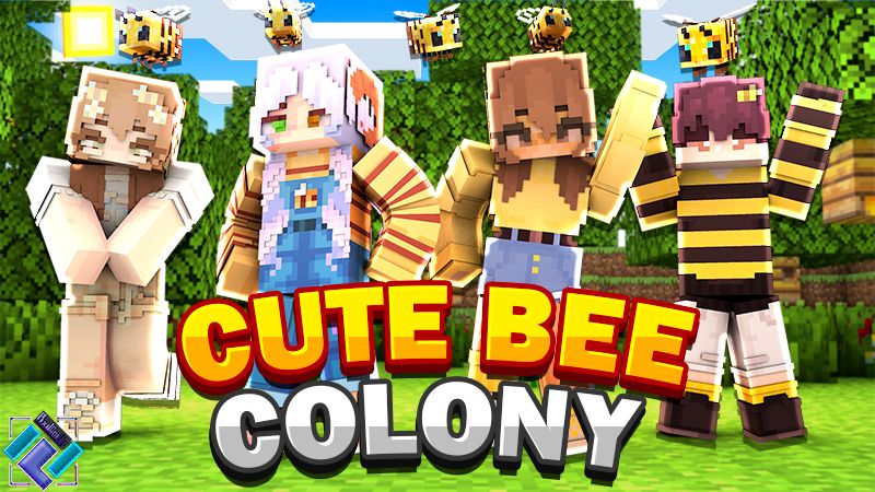 Cute Bee Colony