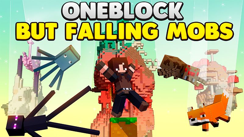 ONEBLOCK BUT FALLING MOBS on the Minecraft Marketplace by AquaStudio
