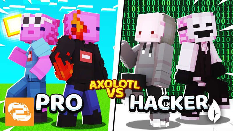 Axolotl Vs Hacker on the Minecraft Marketplace by 2-Tail Productions Axolotl Vs Hacker on the Minecraft Marketplace by 2-Tail Productions