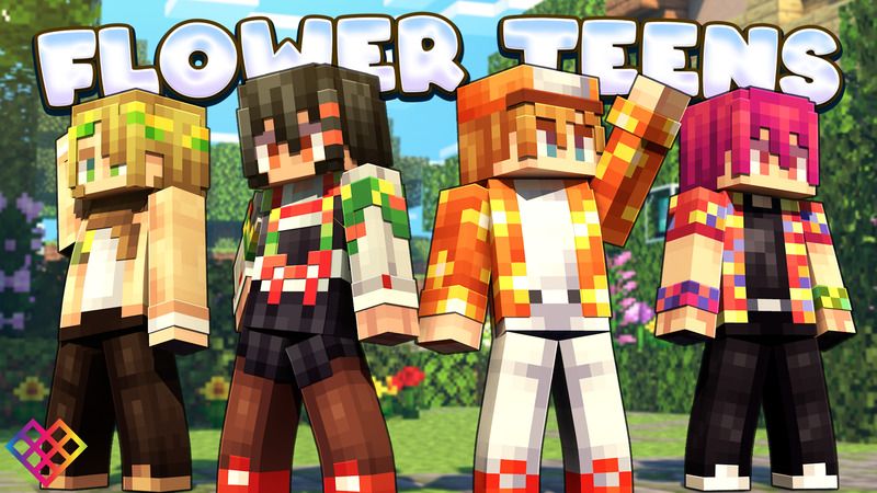 Flower Teens by Rainbow Theory (Minecraft Skin Pack) - Minecraft ...