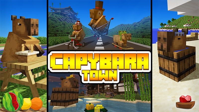 Capybara Town on the Minecraft Marketplace by Lifeboat