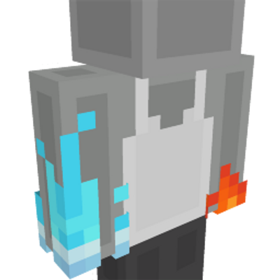 Fire and ice arms on the Minecraft Marketplace by Block Factory