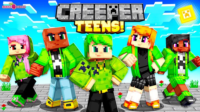 Creeper Teens on the Minecraft Marketplace by Razzleberries Creeper Teens on the Minecraft Marketplace by Razzleberries