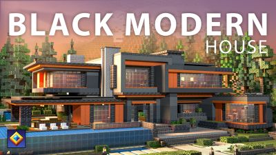 Black Modern House on the Minecraft Marketplace by Overtales Studio