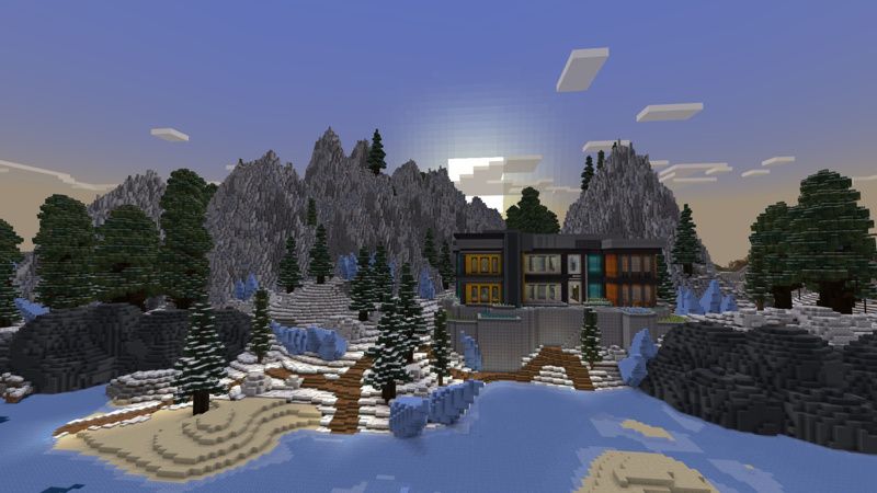 Winter Billionaire Mansion by Pixelusion