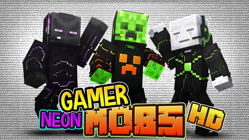 Neon Gamer Mobs HD on the Minecraft Marketplace by The Lucky Petals