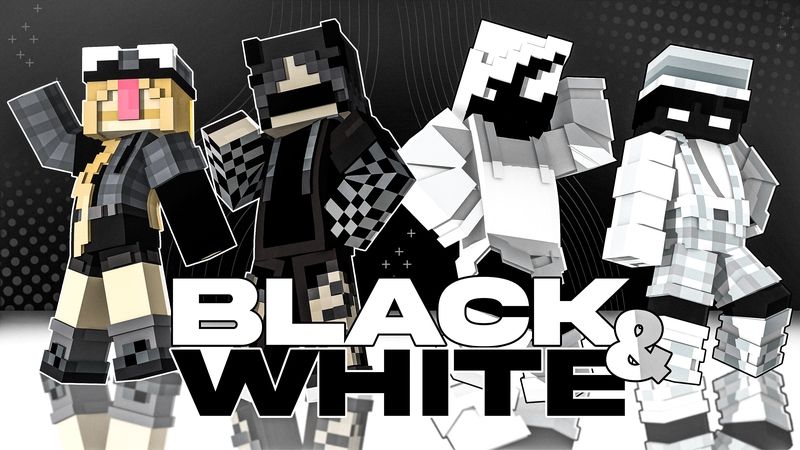 Black White on the Minecraft Marketplace by Builders Horizon Black White on the Minecraft Marketplace by Builders Horizon
