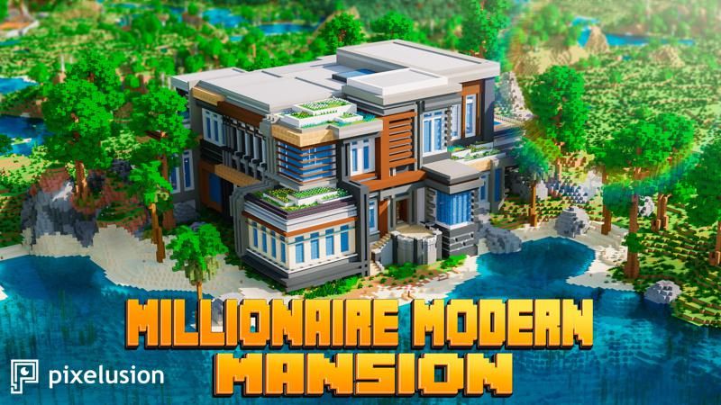 Millionaire Modern Mansion on the Minecraft Marketplace by Pixelusion