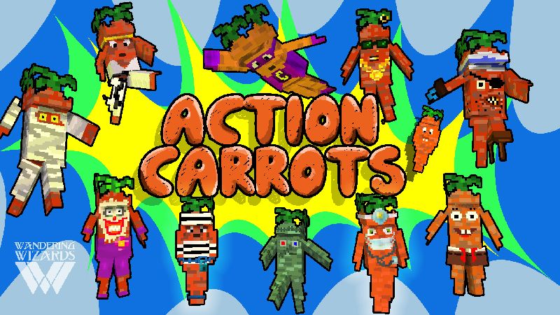 Action Carrots on the Minecraft Marketplace by Wandering Wizards