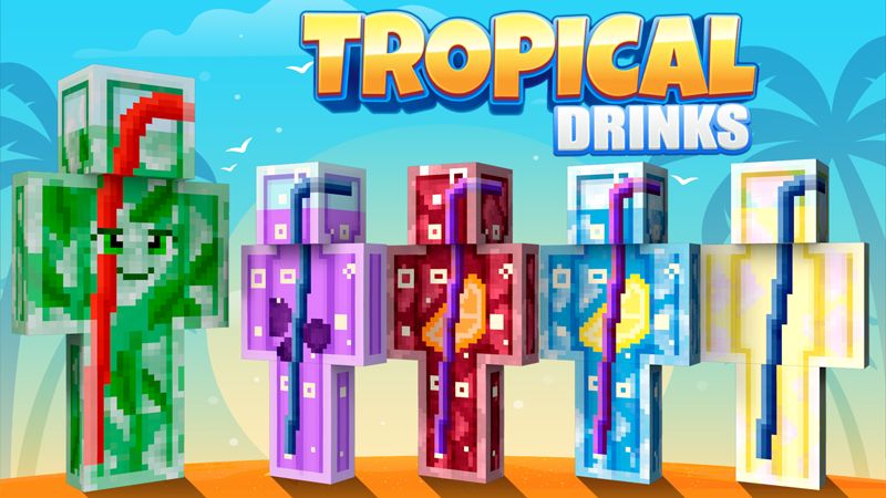 Tropical Drinks on the Minecraft Marketplace by GoE-Craft Tropical Drinks on the Minecraft Marketplace by GoE-Craft