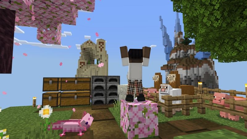 ONEBLOCK BUT FALLING MOBS by AquaStudio
