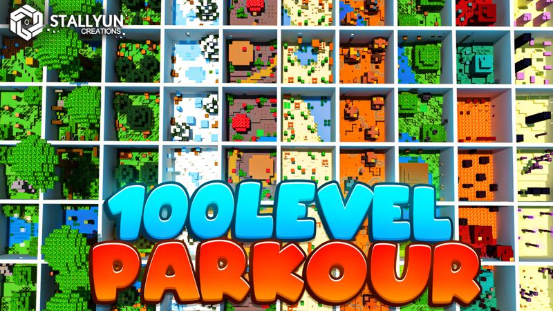 100 Parkour Levels on the Minecraft Marketplace by Pixell Studio