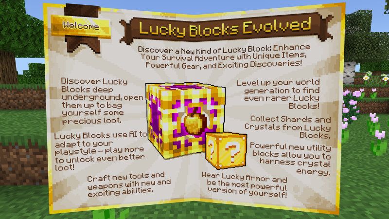 Lucky Block Evolved 1.1 Add-On by 57Digital