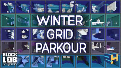 Winter Grid Parkour on the Minecraft Marketplace by BLOCKLAB Studios