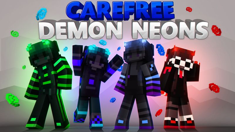 Carefree Demon Neons on the Minecraft Marketplace by Giggle Block Studios Carefree Demon Neons on the Minecraft Marketplace by Giggle Block Studios