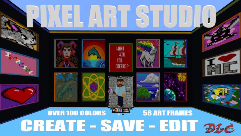 Pixel Art Studio on the Minecraft Marketplace by Dark Lab Creations Pixel Art Studio on the Minecraft Marketplace by Dark Lab Creations