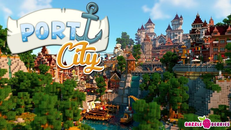 Port City By Razzleberries Minecraft Marketplace Map Minecraft Marketplace