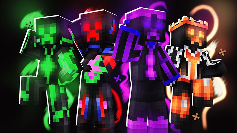 Neon Creepers on the Minecraft Marketplace by 2-Tail Productions Neon Creepers on the Minecraft Marketplace by 2-Tail Productions