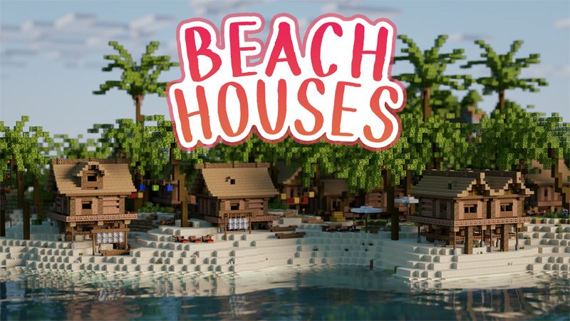 Beach Houses By Mine North Minecraft Marketplace Map - How To Decorate Coastal Cottage Styles In Minecraft